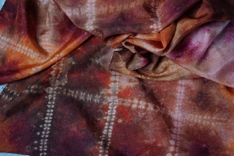 Kostkovaný šátek (Šibori)